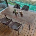 Outdoor / indoor dining table H65, modern design, Link by Varaschin