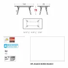 Varaschin Link garden or indoor dining table H 75 cm Viadurini