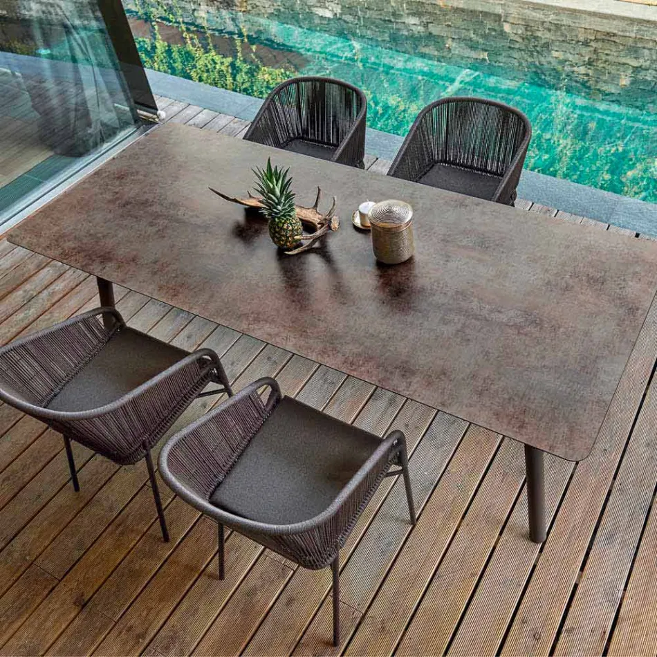 Varaschin Link garden or indoor dining table H 75 cm Viadurini