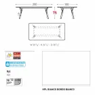 Varaschin Link garden or indoor dining table H 75 cm Viadurini