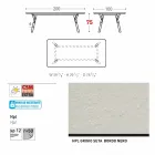 Varaschin Link garden or indoor dining table H 75 cm Viadurini