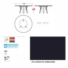 Varaschin Link round outdoor table / interior design, H 65 cm Viadurini