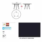 Varaschin Link contemporary garden round table, H 75 cm Viadurini