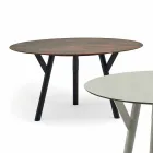 Varaschin Link contemporary garden round table, H 75 cm Viadurini