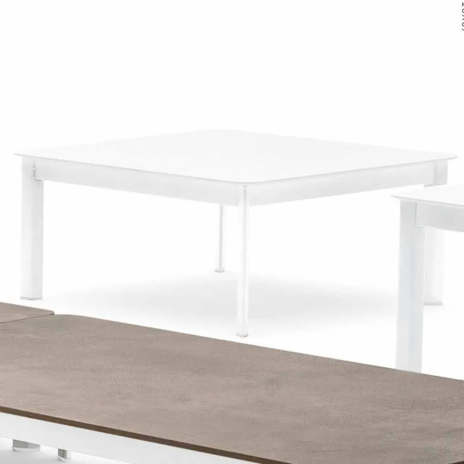 Varaschin System design outdoor coffee table in painted aluminum Viadurini