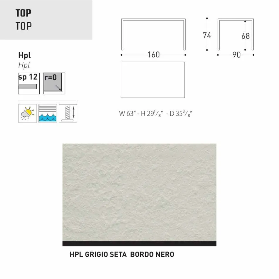 Varaschin Victor garden or indoor dining table, modern design Viadurini