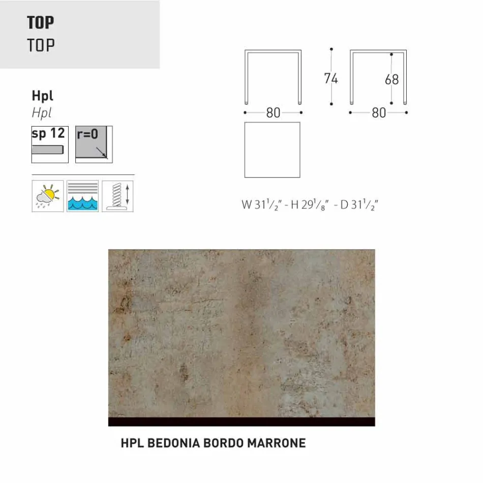 Varaschin Victor garden or indoor dining table, modern design Viadurini