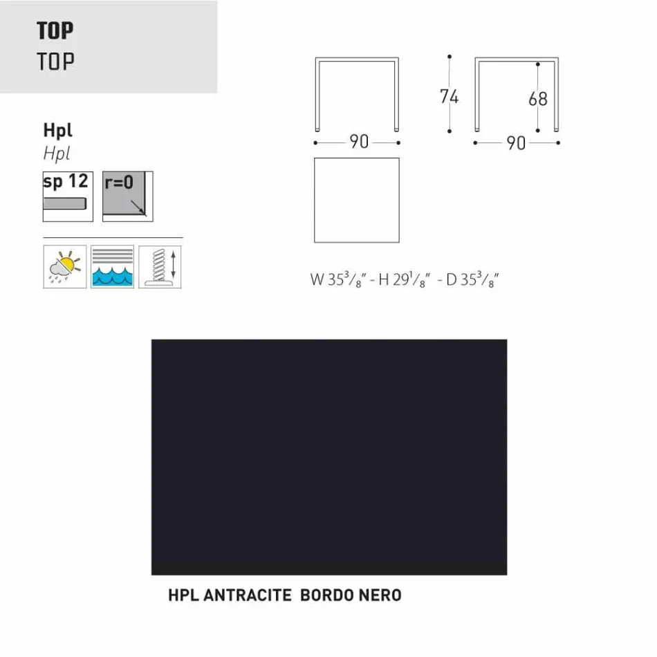 Varaschin Victor garden or indoor dining table, modern design Viadurini