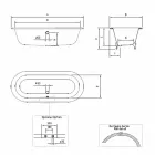 Vintage Design Freestanding Bathtub in Cast Iron, Made in Italy - Naima Viadurini