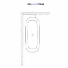 Modern Style White Design Freestanding Bathtub - Lipperiavas1 Viadurini