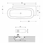 Modern Style White Design Freestanding Bathtub - Lipperiavas1 Viadurini