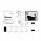 Bath design freestanding painted cast iron Old Viadurini