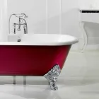 Freestanding bathtub with cast iron legs Hall Viadurini