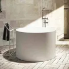 Round design freestanding bathtub made in Italy Cremona Viadurini