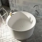 Round design freestanding bathtub made in Italy Cremona Viadurini