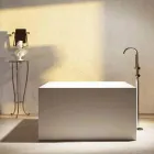 Freestanding square bathtub made in Italy by Argentera design Viadurini