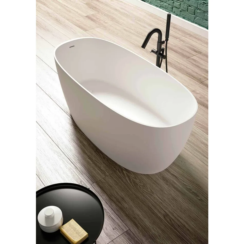 Free Standing Tub, Design Solid Surface Glossy / Matte - Veil Viadurini