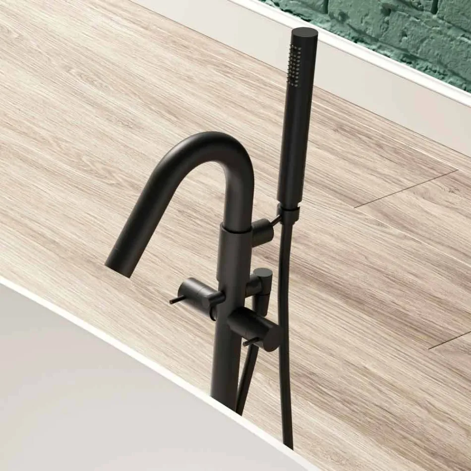 Free Standing Tub, Design Solid Surface Glossy / Matte - Veil Viadurini