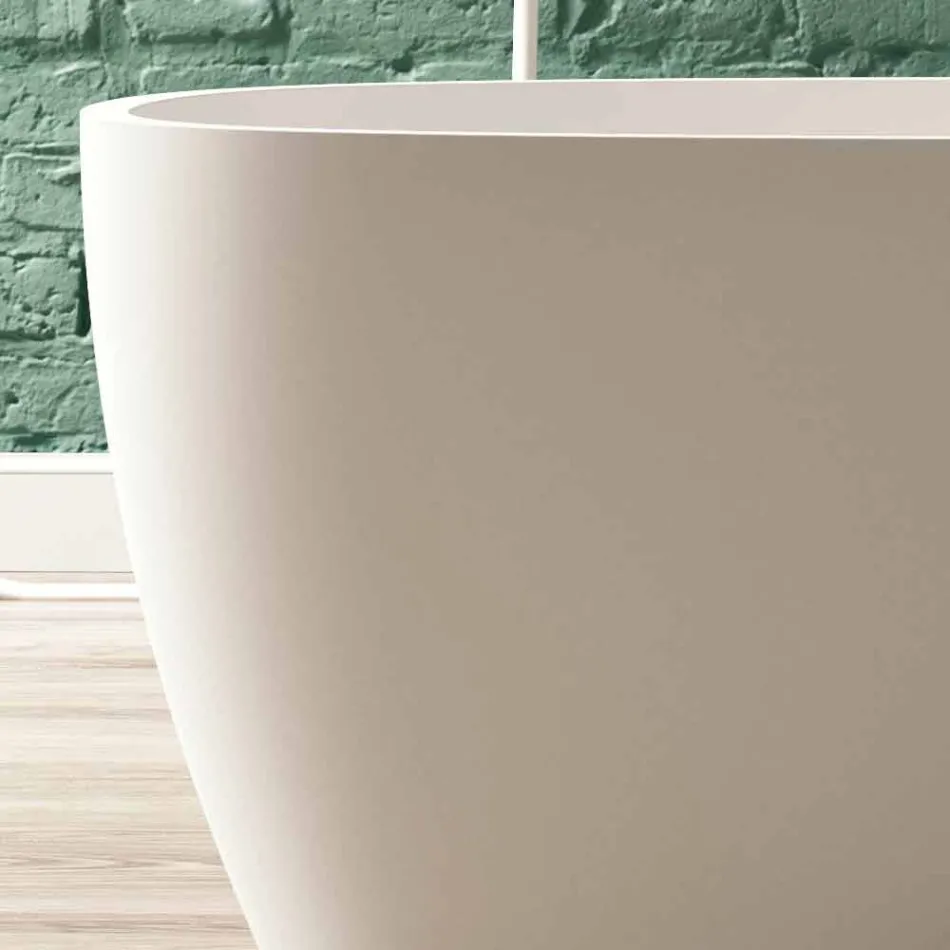 Free Standing Tub, Design Solid Surface Glossy / Matte - Veil Viadurini