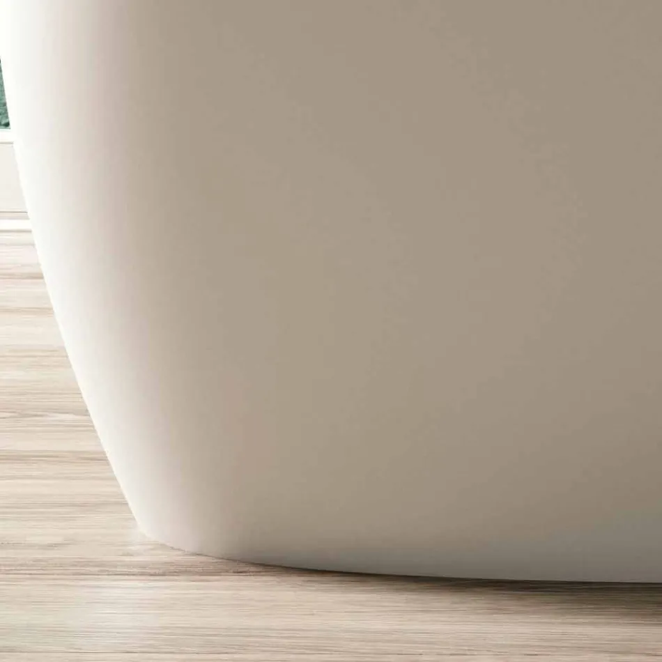 Free Standing Tub, Design Solid Surface Glossy / Matte - Veil Viadurini