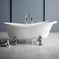 Free Standing Bathtub, Victorian Design in Solid Surface – Rain
