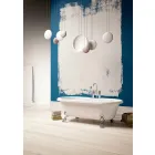 Design Free Standing Bath, Feet in Chrome Finish - Free Viadurini