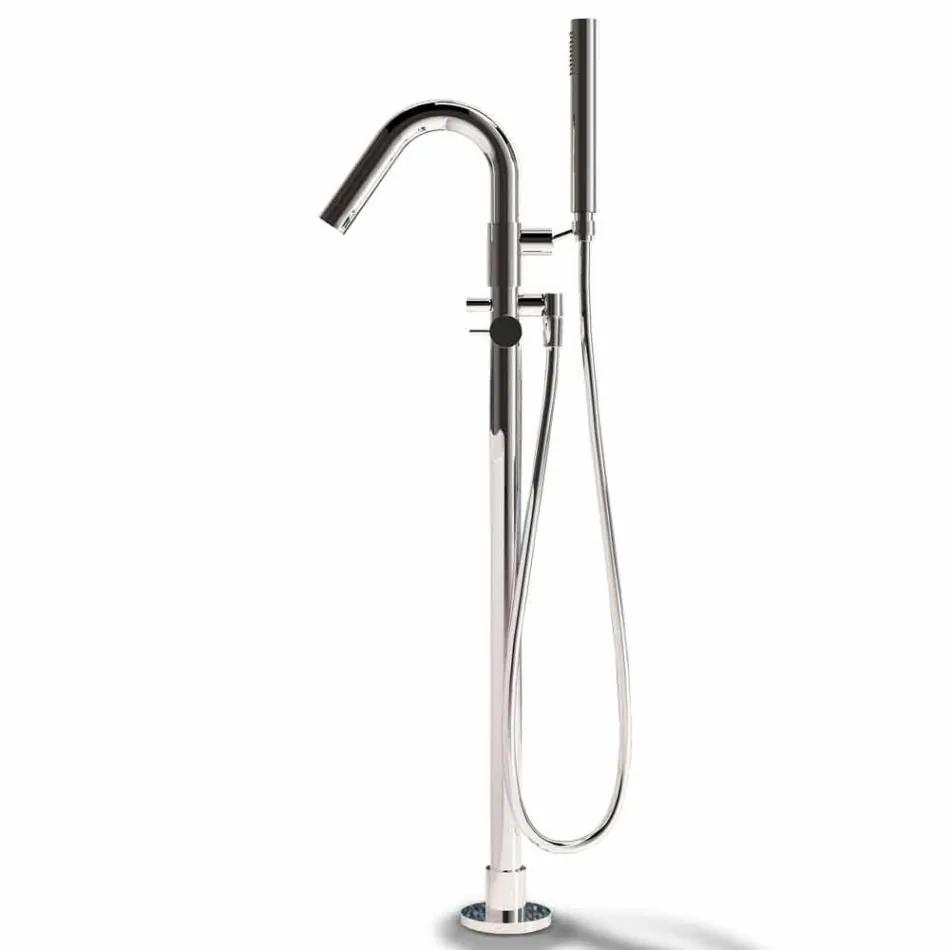 Free Standing Tub, Made in Italy, in Solid Surface - Flow Viadurini