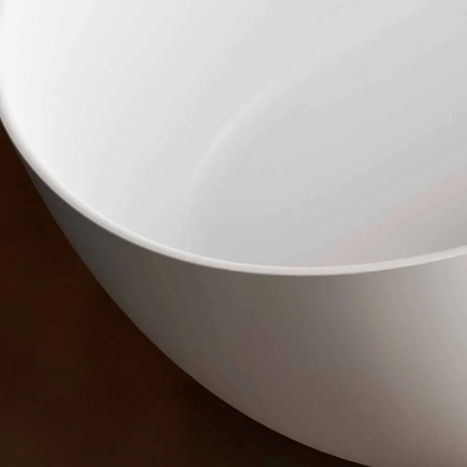 Free Standing Tub, Made in Italy, in Solid Surface - Flow Viadurini