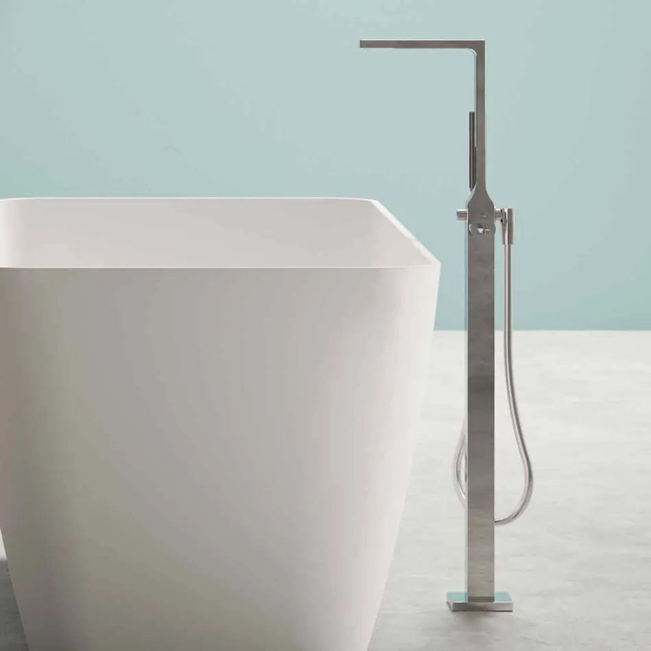 Freestanding Modern Design Bathroom Glossy White or Matt - Face Viadurini