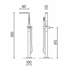 Freestanding Modern Design Bathroom Glossy White or Matt - Face Viadurini