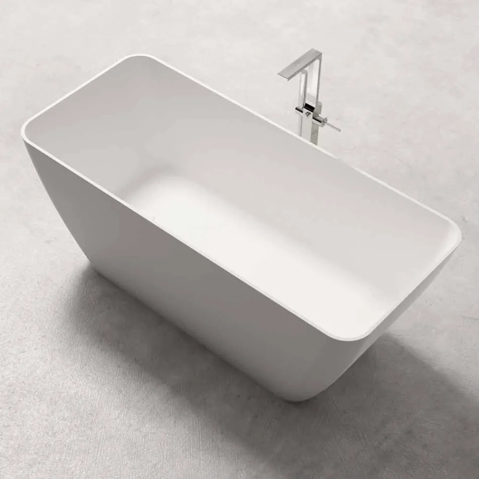 Freestanding Modern Design Bathroom Glossy White or Matt - Face Viadurini