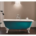 Freestanding design bathtub in cast iron with vintage Wanda decorated feet