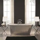Freestanding bathtub plated cast steel externally Sharon Viadurini