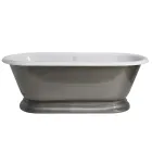 Freestanding bathtub in cast iron Vintage style, Made in Italy - Orsola Viadurini