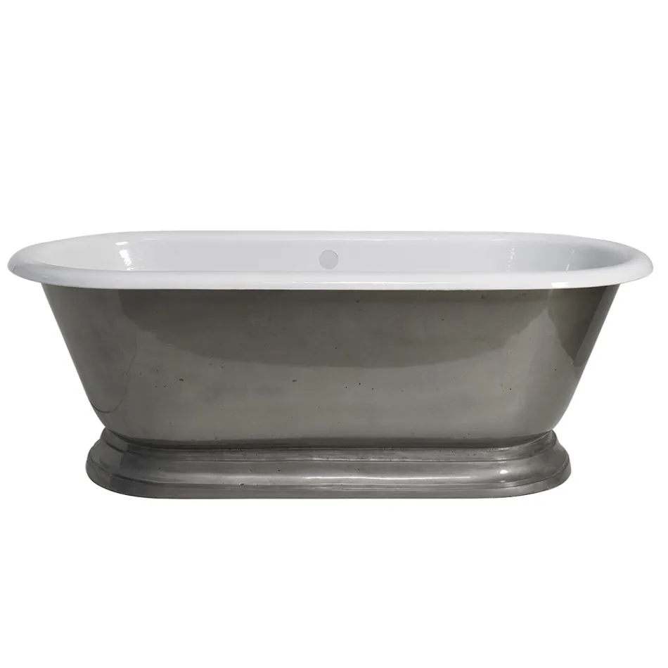 Freestanding bathtub in cast iron Vintage style, Made in Italy - Orsola Viadurini
