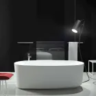 Freestanding monobloc design bathtub produced in Italy, Dongo Viadurini