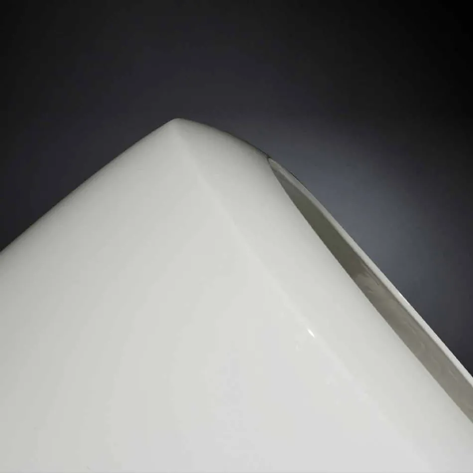 Tall Artisan Vase in Matt White Ceramic Made in Italy - Capuano Viadurini