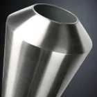 Tall Decorative Vase in Satin Steel Made in Italy Fine - Vesper Viadurini