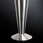 Tall Decorative Vase in Satin Steel Made in Italy Fine - Vesper Viadurini