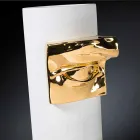 Tall Vase in White Ceramic with Colored Detail Made in Italy - Monte Viadurini