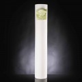 Tall Vase in White Ceramic with Colored Detail Made in Italy - Monte