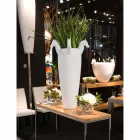 Tall Indoor Vase in White Ceramic or Glossy Gold Made in Italy - Jacky Viadurini