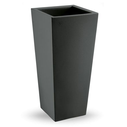 Square Outdoor Vase in Colored Polyethylene Made in Italy - Marilard Viadurini