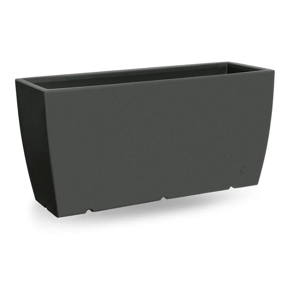 Rectangular Outdoor Vase in Polyethylene Made in Italy - Albarone Viadurini