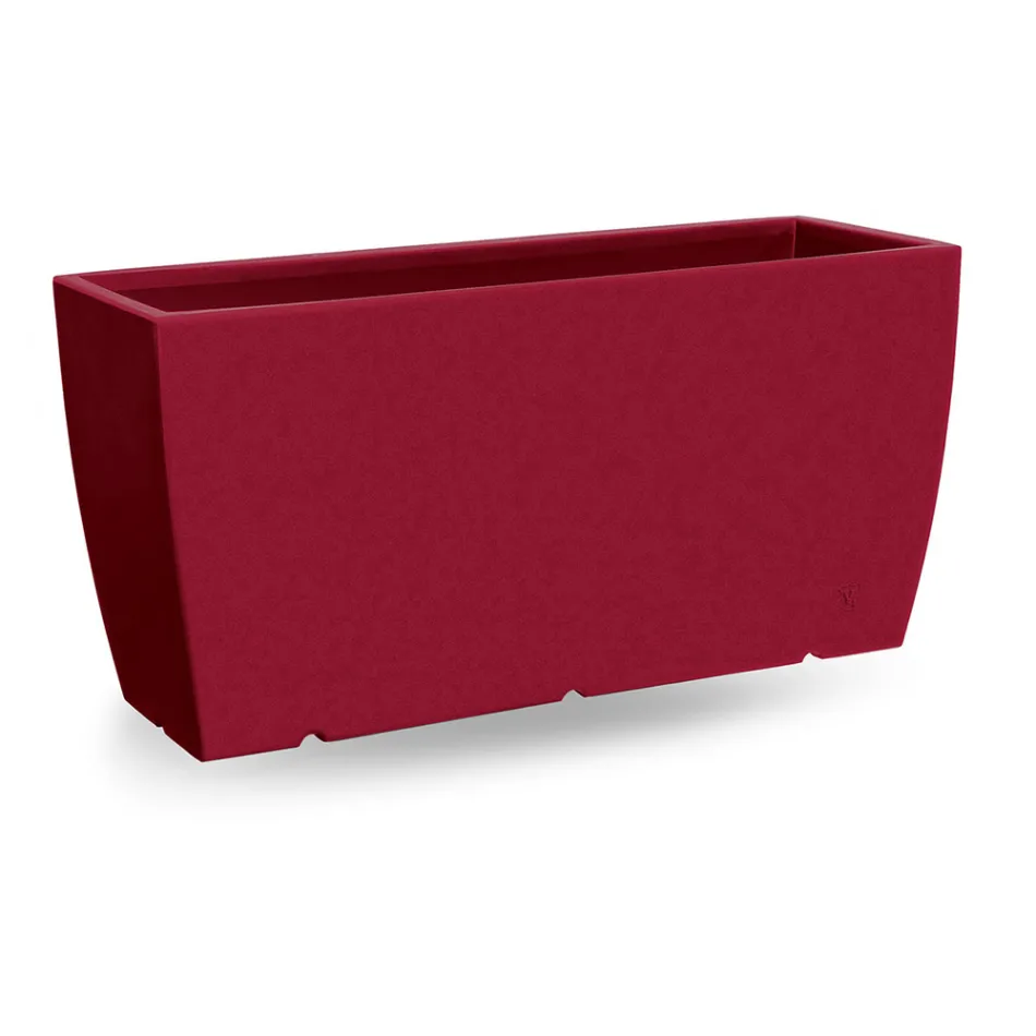 Rectangular Outdoor Vase in Polyethylene Made in Italy - Albarone Viadurini