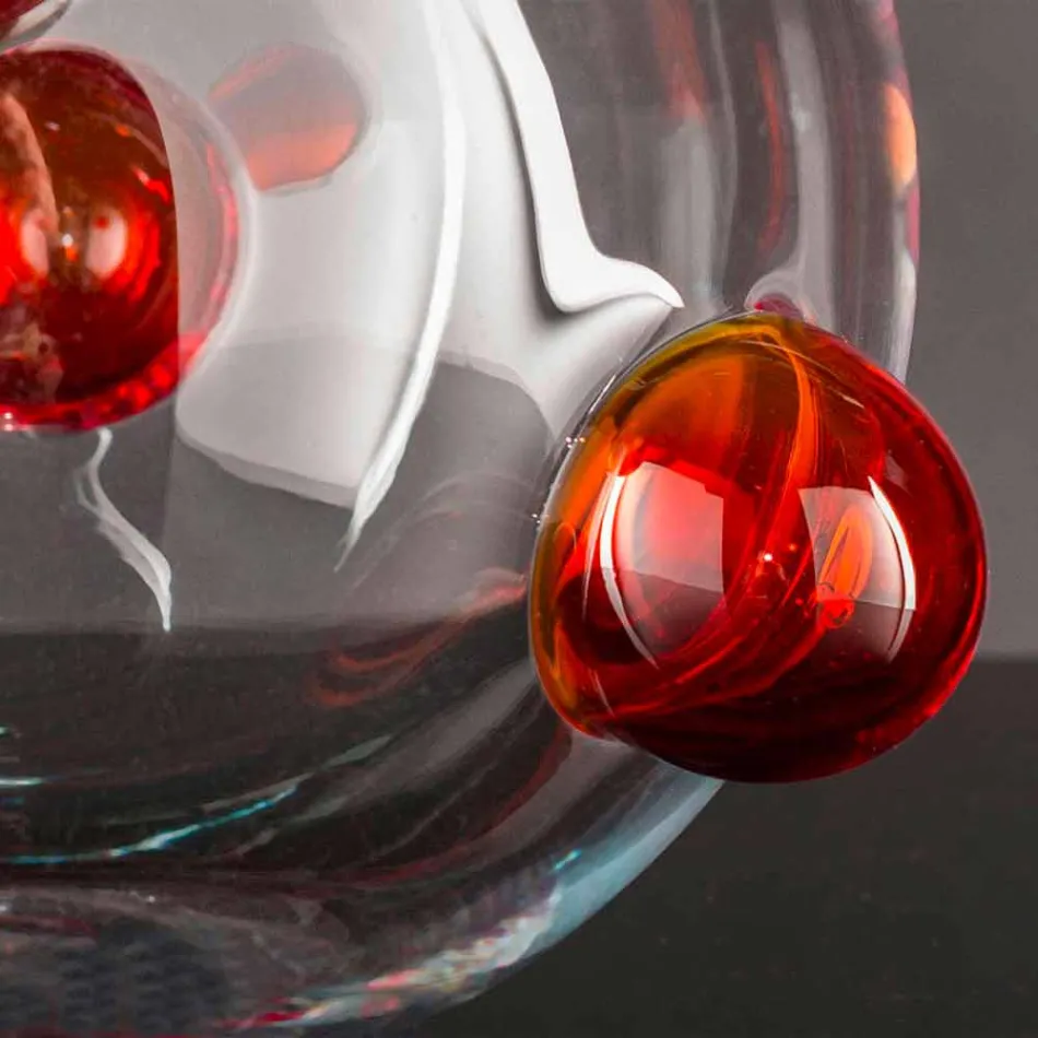 Round Indoor Vase in Blown Murano Glass Made in Italy - Astore Viadurini