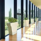 Colored decorative vase Slide The modern polyethylene vase made in Italy Viadurini