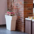 Colored decorative vase Slide The modern polyethylene vase made in Italy Viadurini