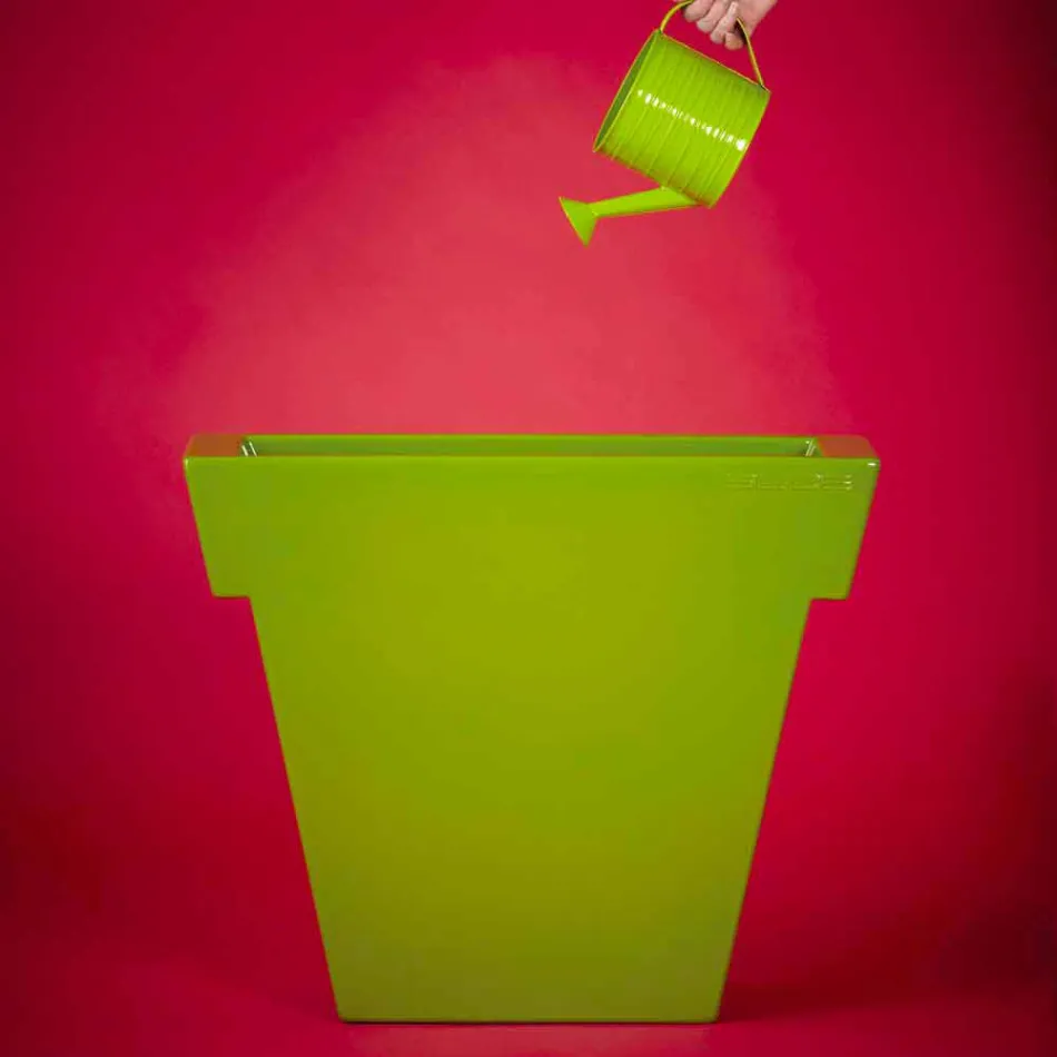 Colored decorative vase Slide The modern polyethylene vase made in Italy Viadurini