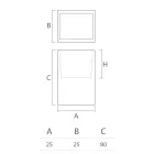 Indoor Decorative Vase in Polyethylene 2 Sizes Made in Italy - Lambo Viadurini